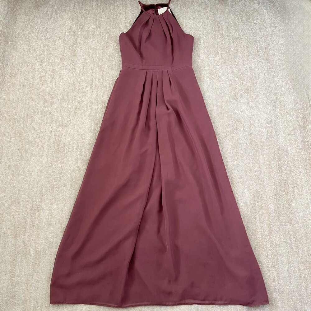 Weddington Way Isabelle High Neck Bridesmaid Formal Dress With Pockets 4
